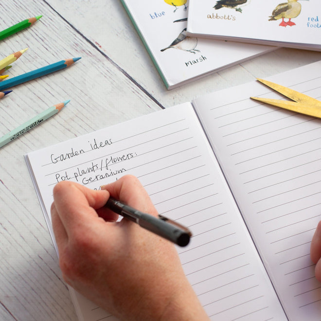 Tits A5 Recycled Bird Notebook