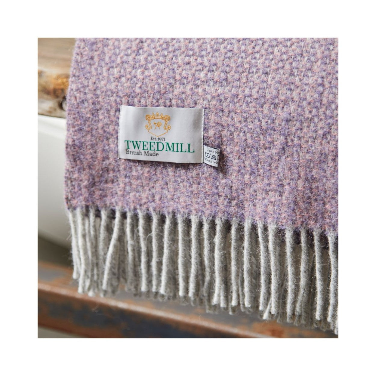 Lavender Illusion Throw by Tweedmill