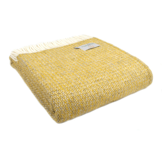 Grey & Yellow Illusion Throw By Tweedmill