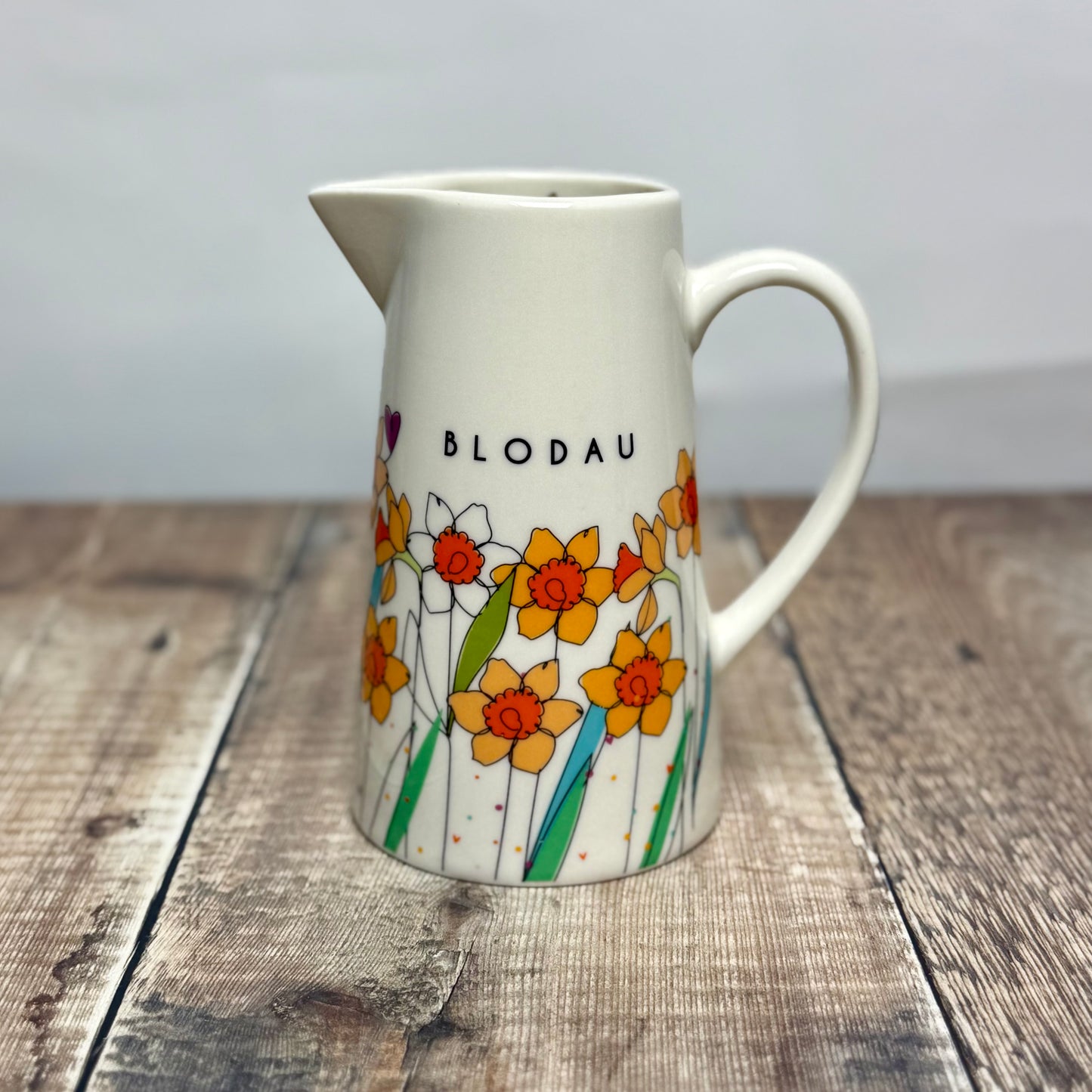 Large Daffodil Blodau Jug