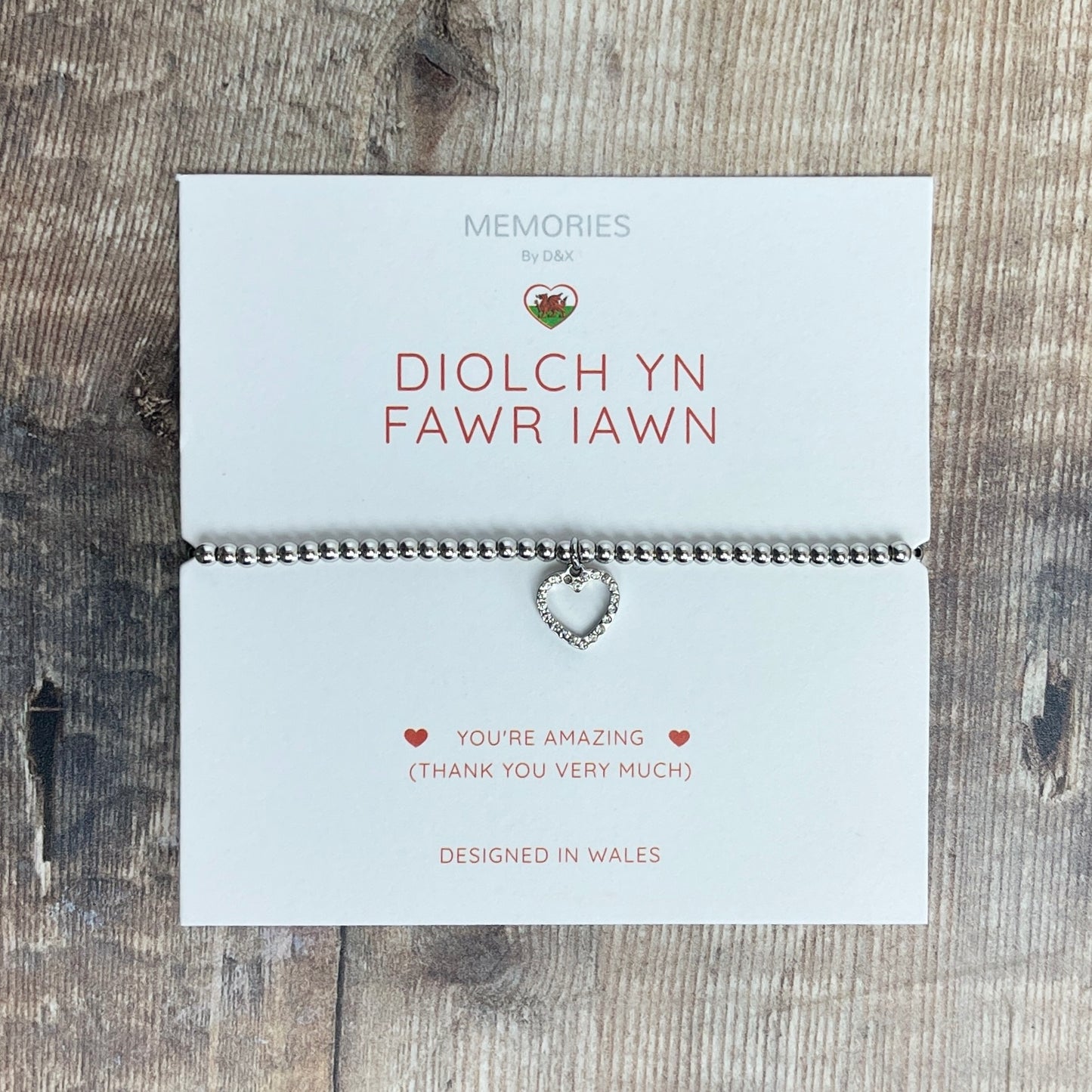 Diolch Heart Bracelet