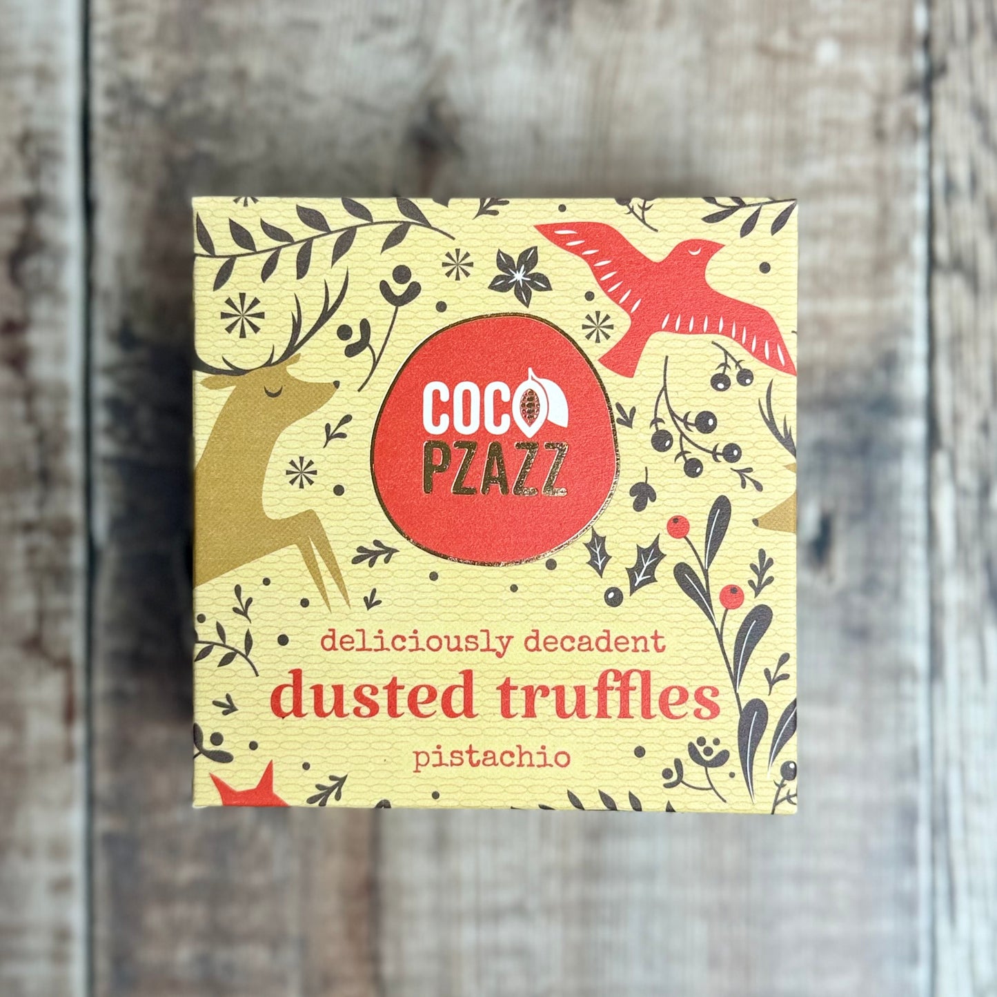 Pistachio Dusted Chocolate Truffles