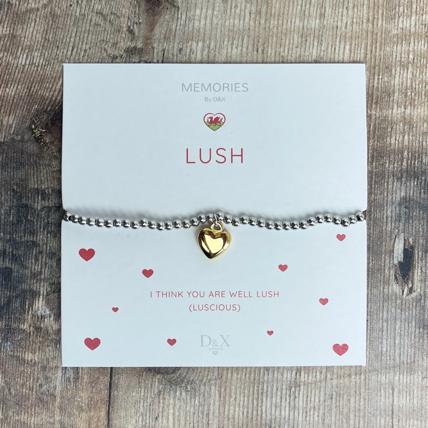 Lush Gold Heart Bracelet
