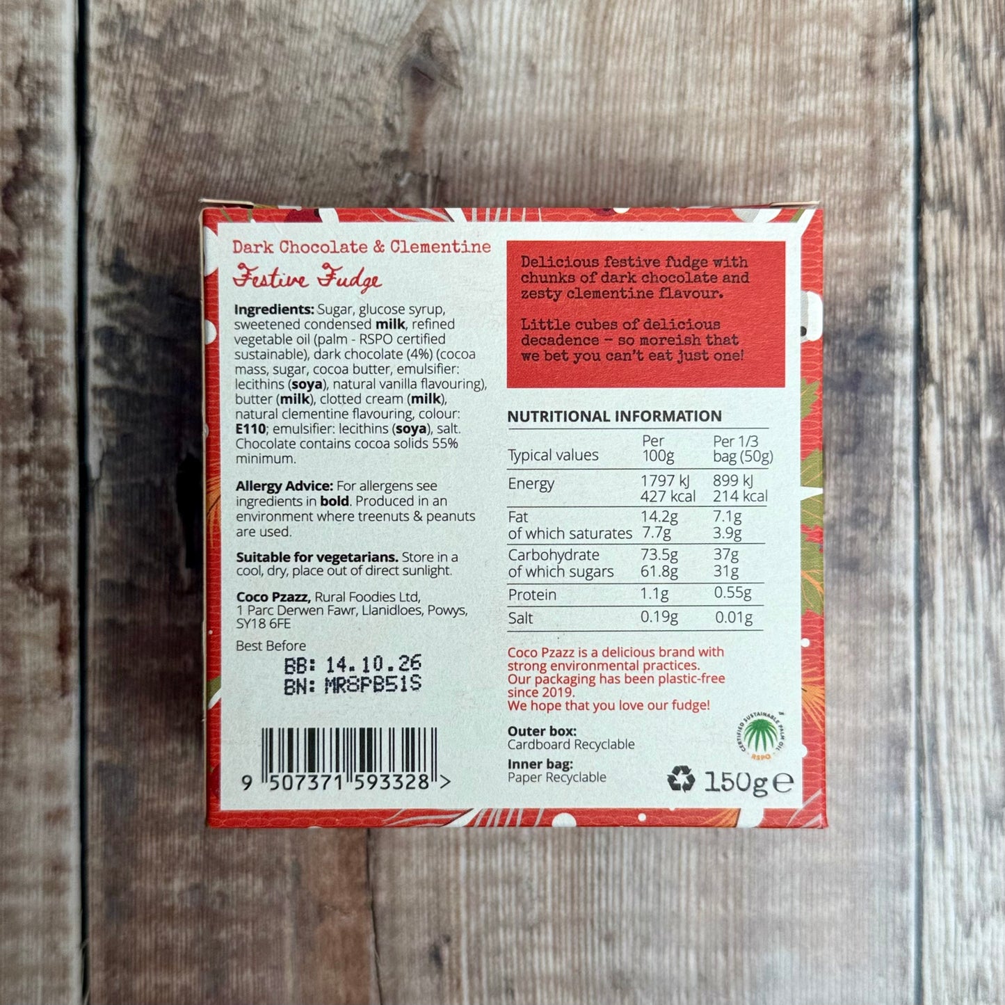 Fudgebox Dark Chocolate & Clementine