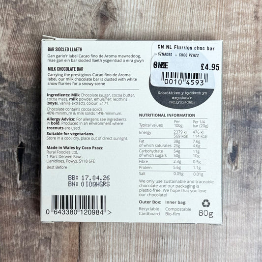 Classic Milk Chocolate Snow Flurries Bar