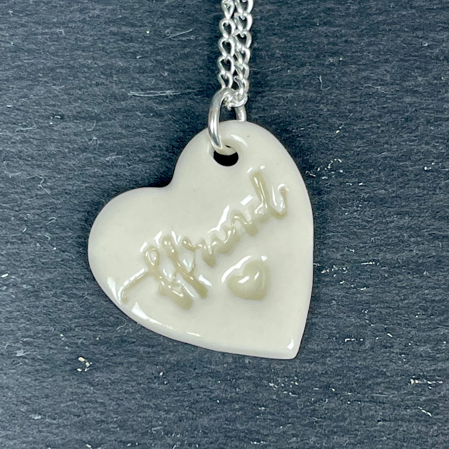 Handmade Ceramic Ffrind Pendant