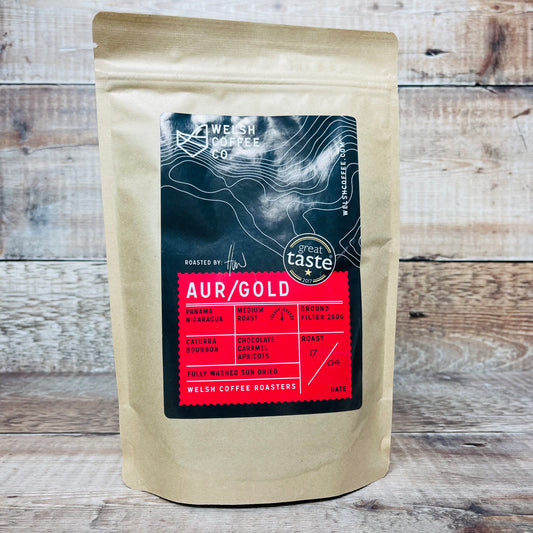 Welsh Coffee Co Aur/Gold Ground Beans