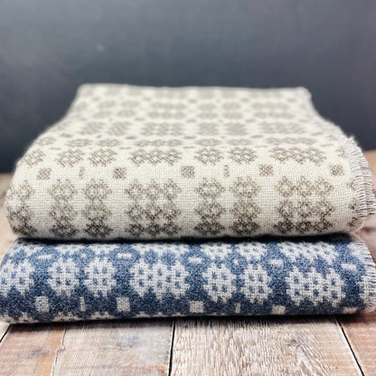 Quarry Tapestry Welsh Woollen Blanket By Rock Mill