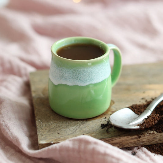 Glosters Handmade Pea Green Mug