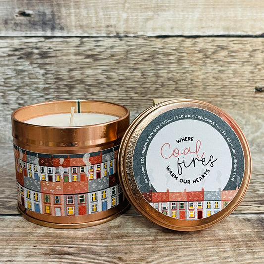 Handmade Welsh Coal Fire Candle