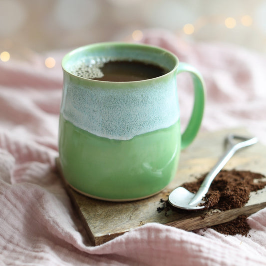 Glosters Handmade Pea Green Mug