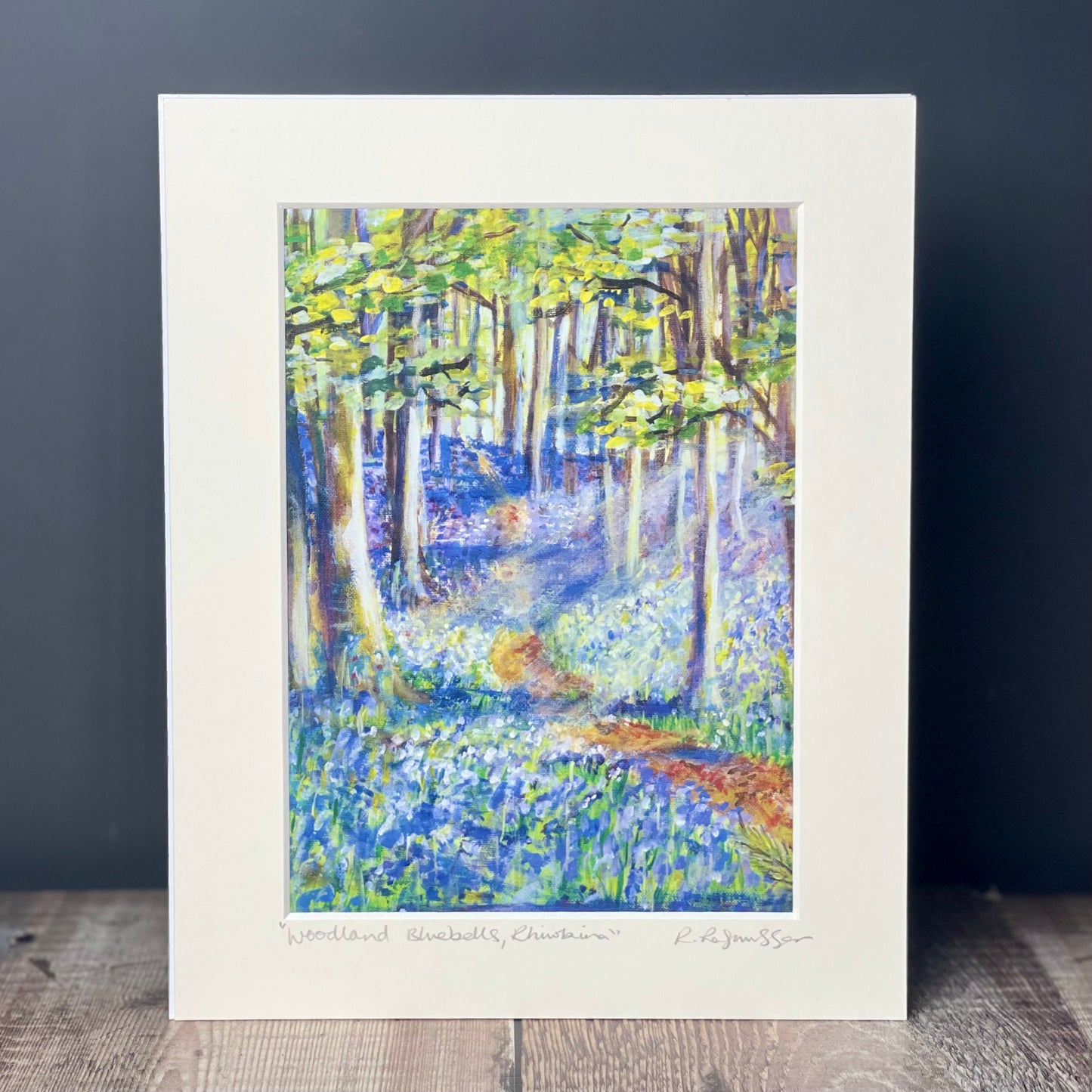 Portait 'Rhiwbina Bluebells' Welsh Art Print