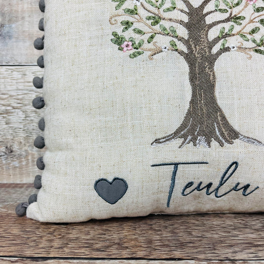 Teulu Family Tree Cushion