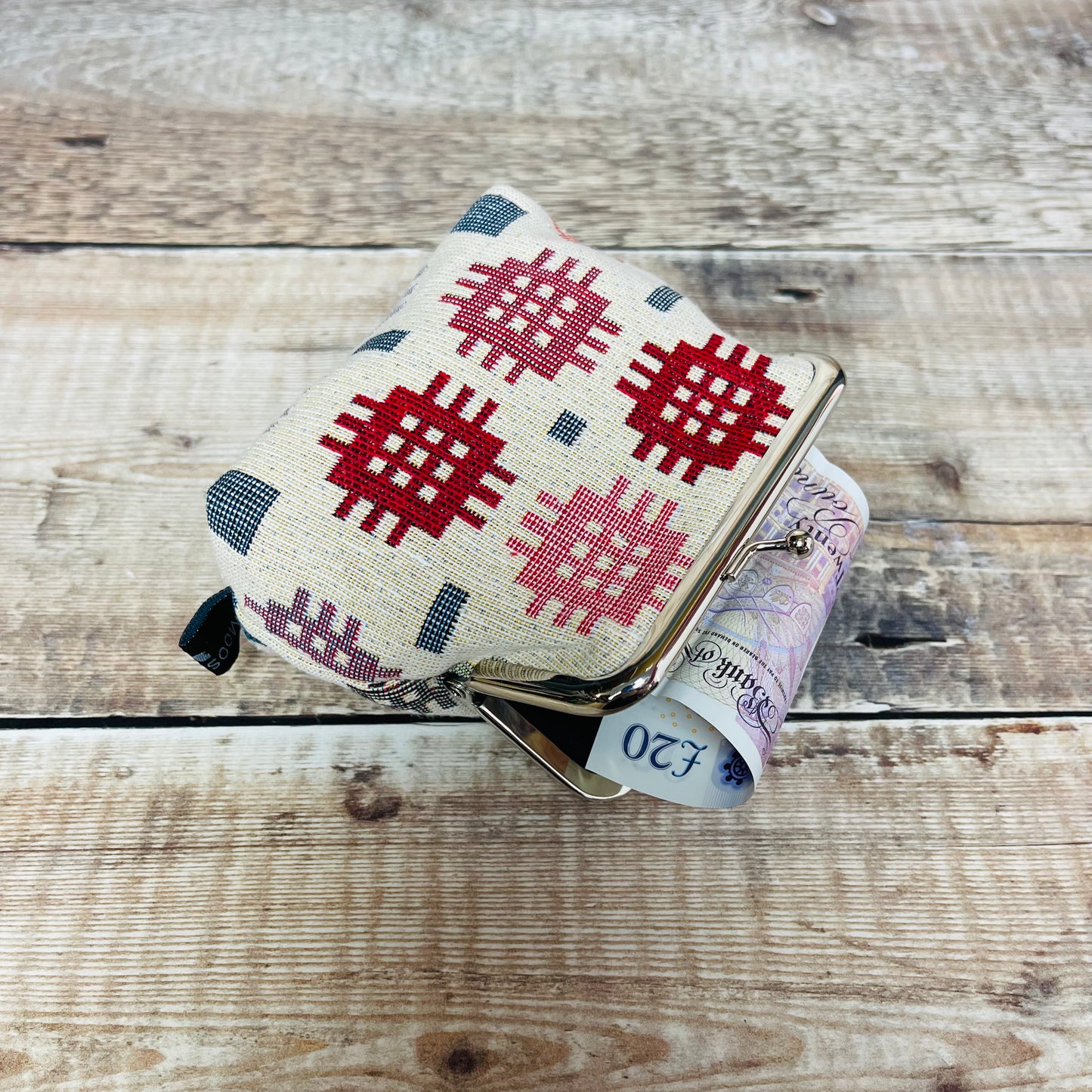 Cream Tapestry Purse