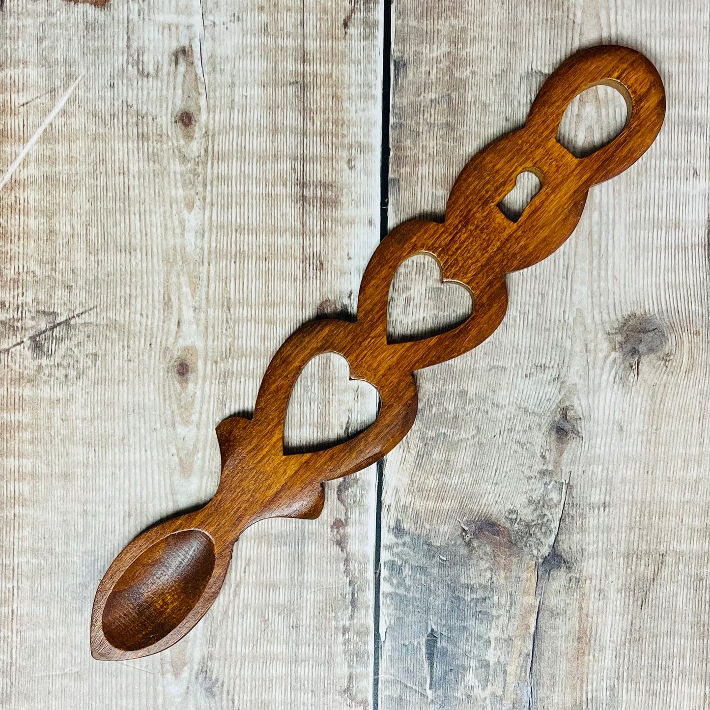 Extra Large Lock Lovespoon - Medium Tone
