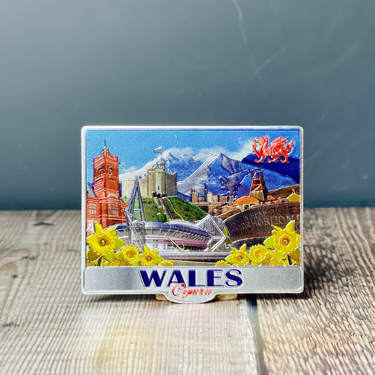 Metallic Wales Montage Magnet