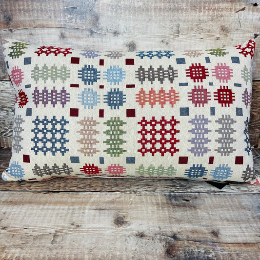 Rectangle Cream Tapestry Cushion