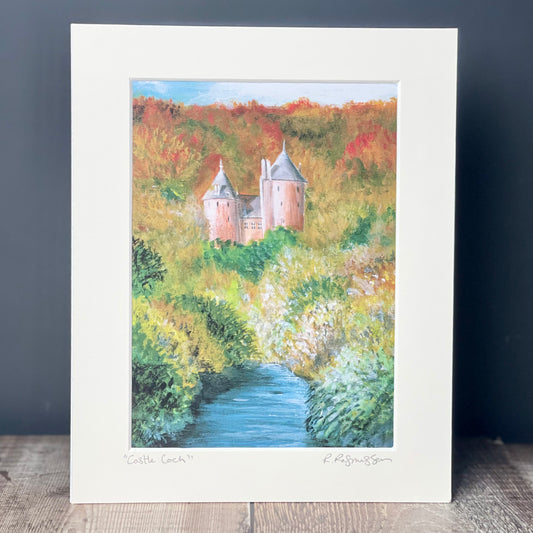 'Castle Coch' Welsh Art Print