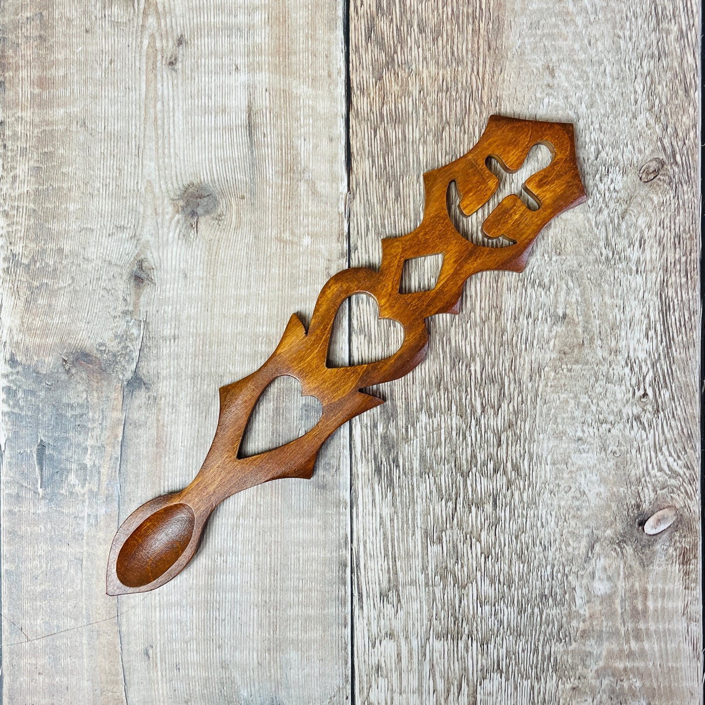 Extra Large Anchor Lovespoon - Medium Tone