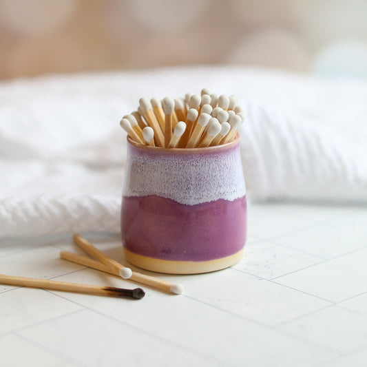 Handmade Heather Purple Pot