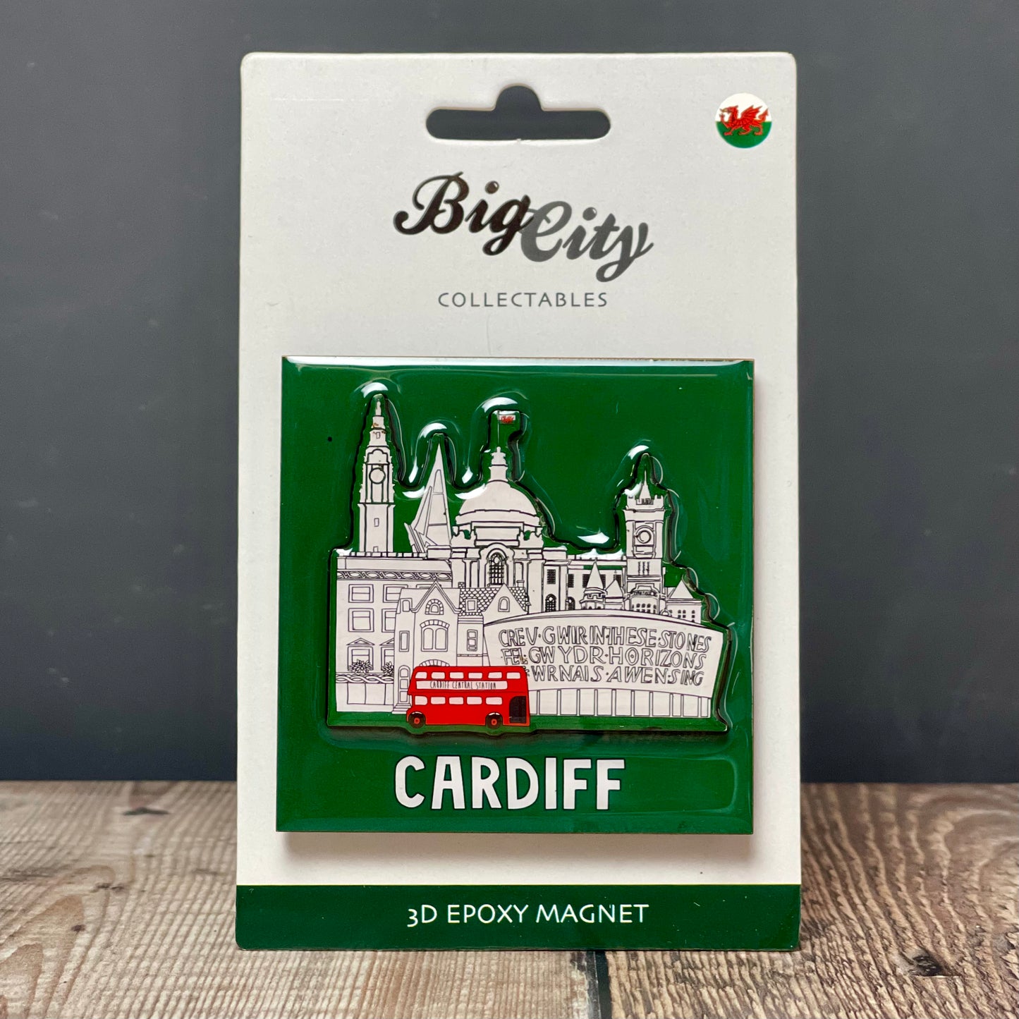 Square Cardiff City Magnet