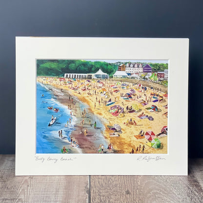 'Busy Barry Island' Welsh Art Print