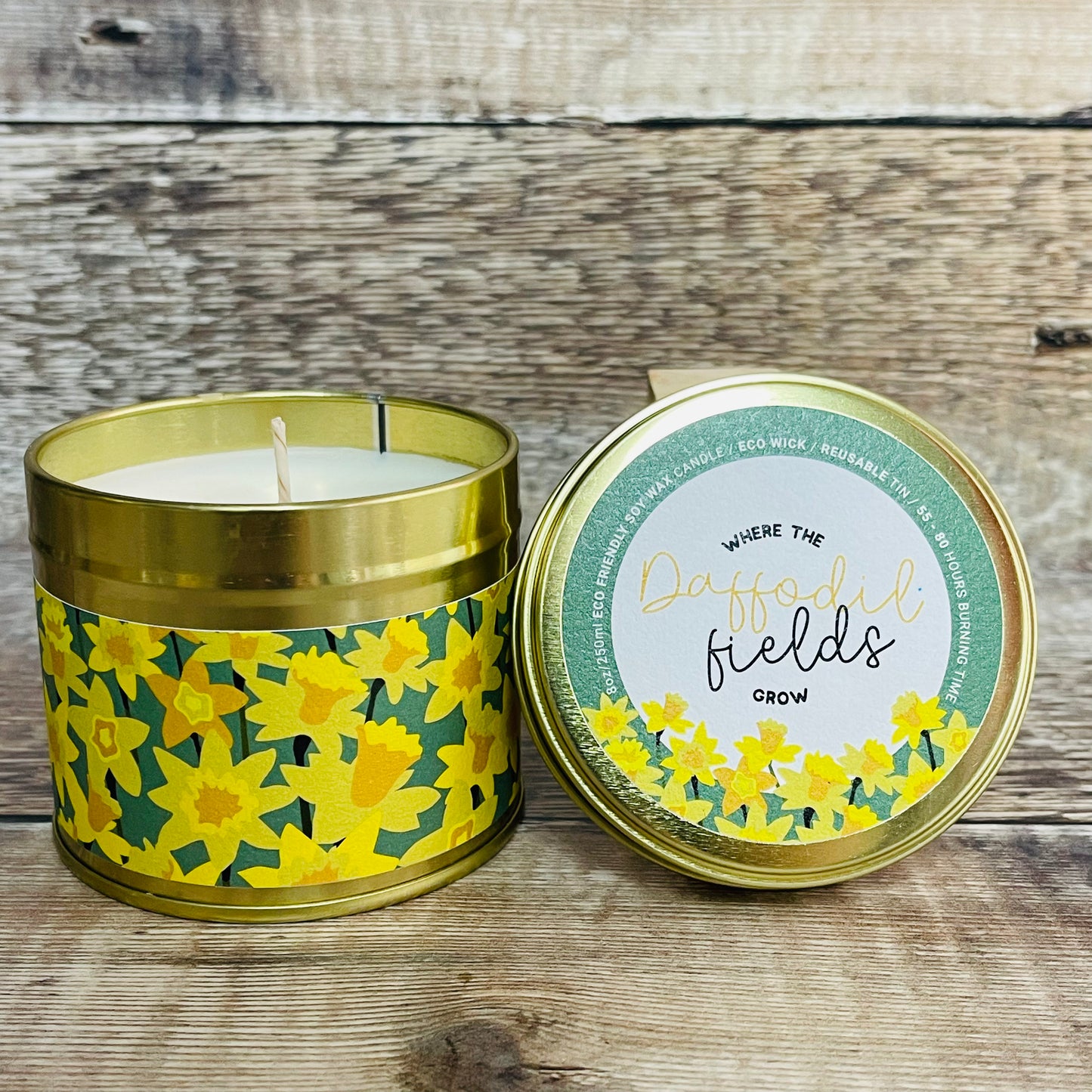 Handmade Daffodil Fields Candle