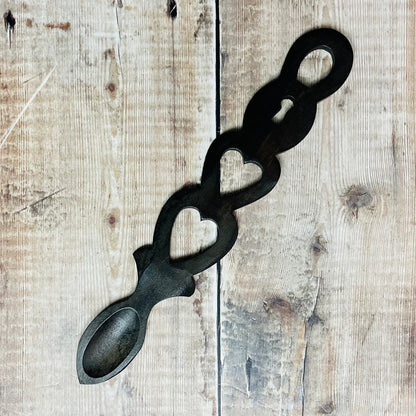 Extra Large Lock Lovespoon - Dark Tone