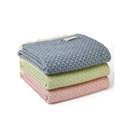 Pink Isobel Crescent Throw By Tweedmill