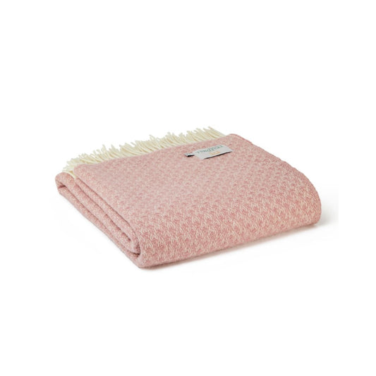 Pink Isobel Crescent Throw By Tweedmill