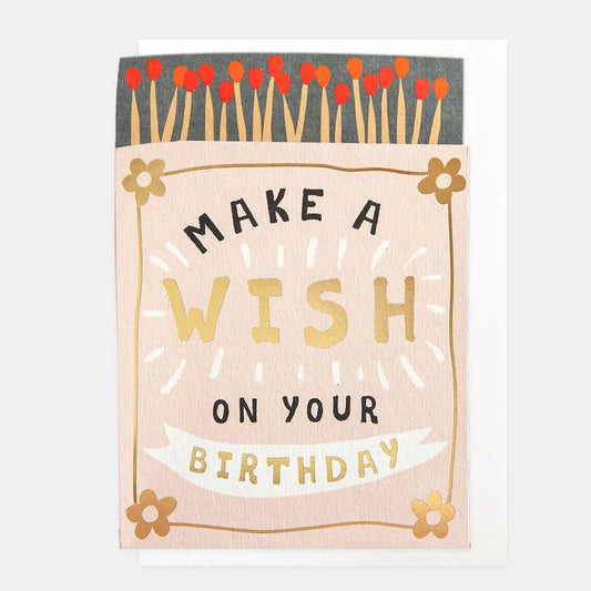 Matchbox Make A Wish Birthday Card