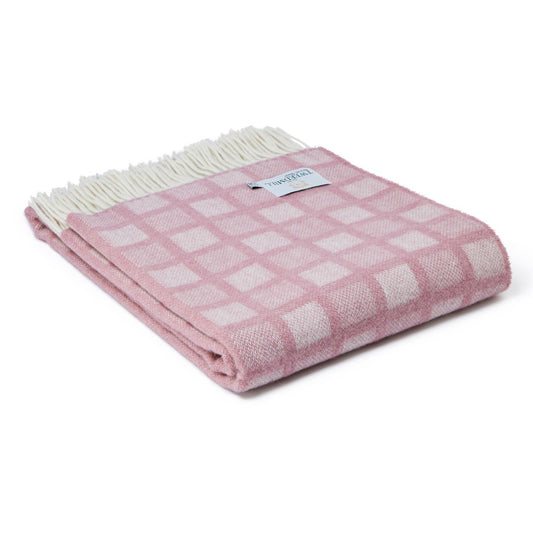 Sunken Pink Manhattan Throw By Tweedmill