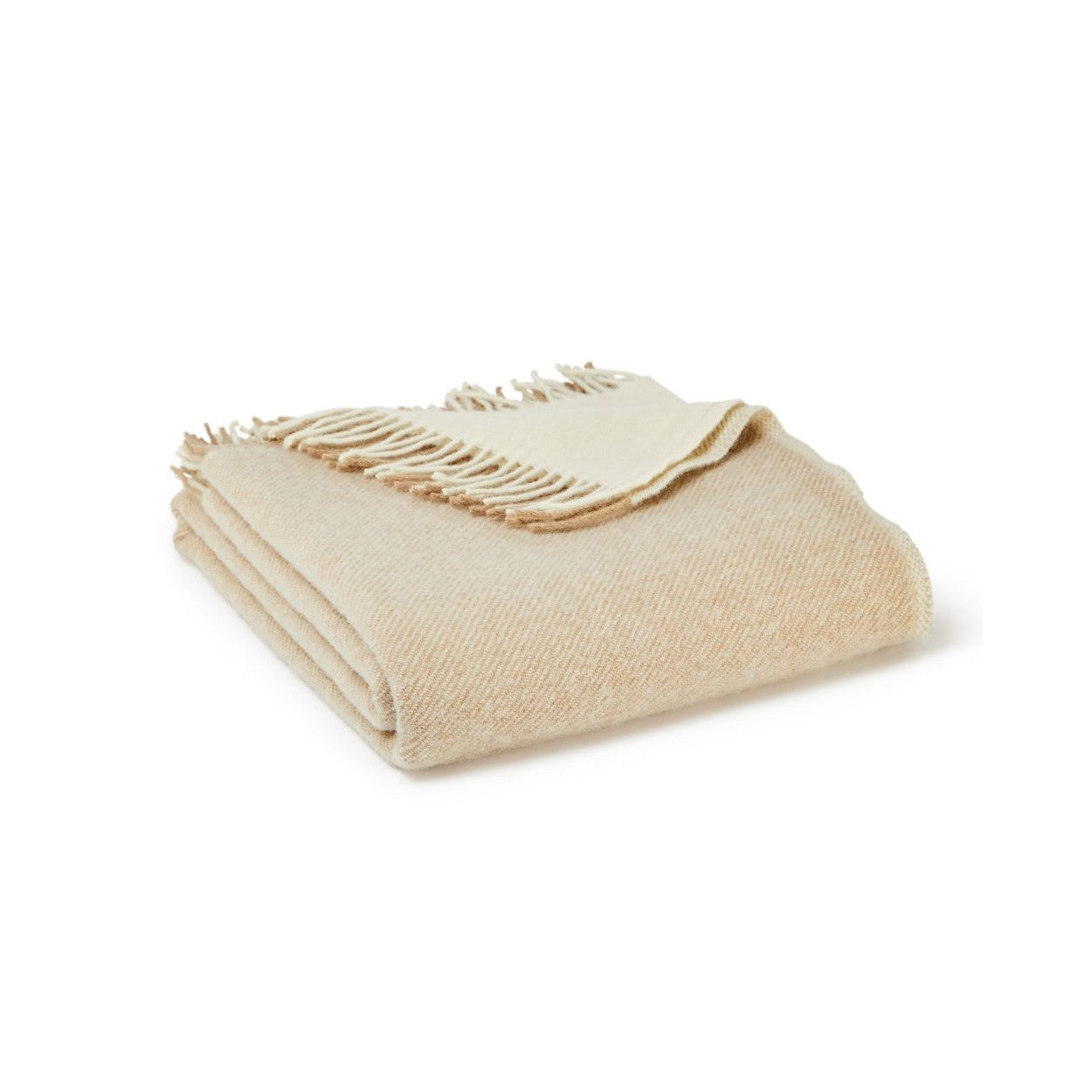 Vintage and Cream Moorland Welsh Blanket by Tweedmill