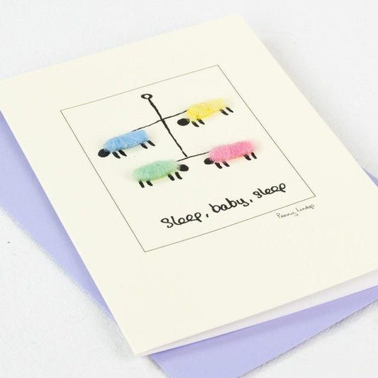 Sheep New Baby Card