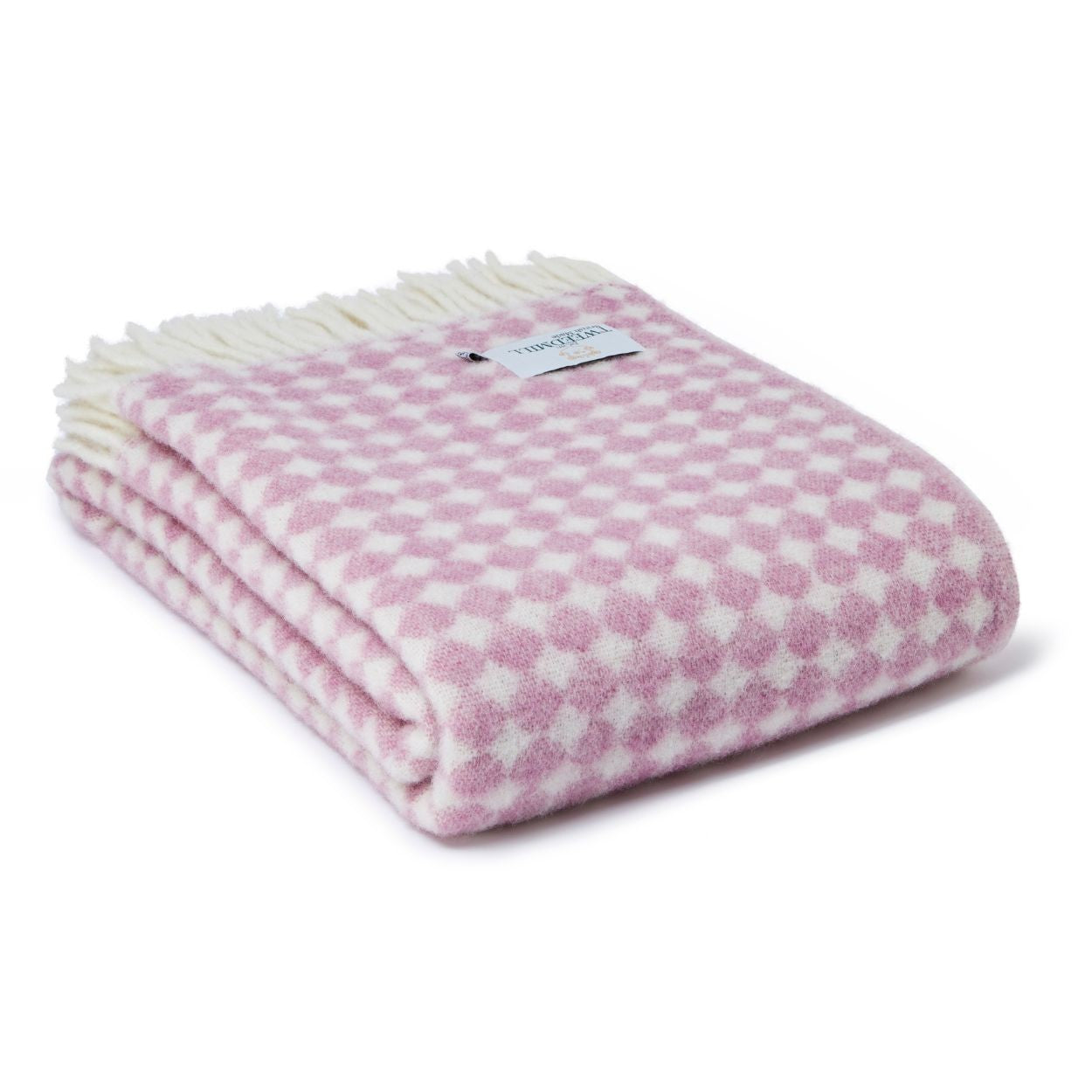 Jacquard Mulberry Spot Throw by Tweedmill