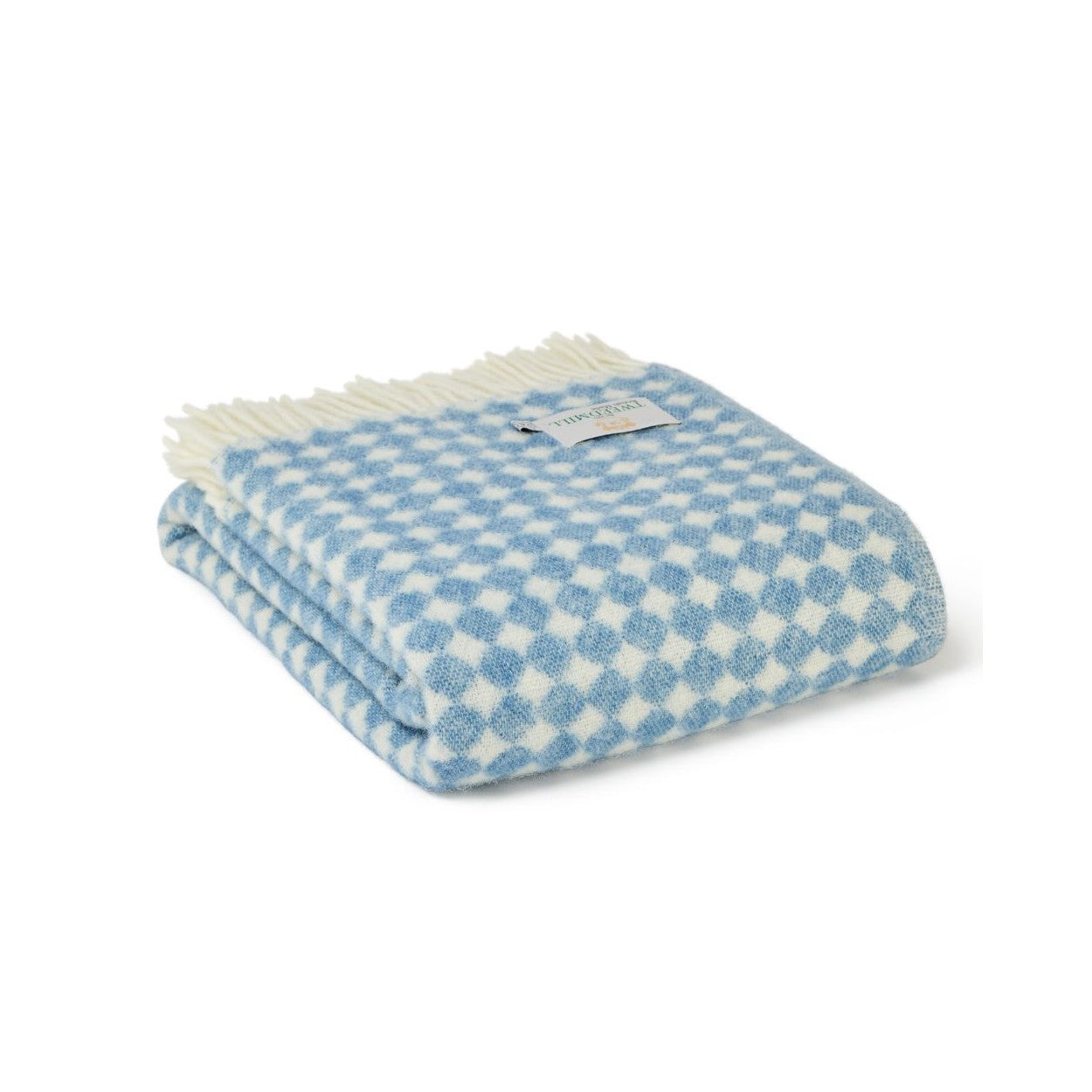 Jacquard Blue Spot Throw by Tweedmill