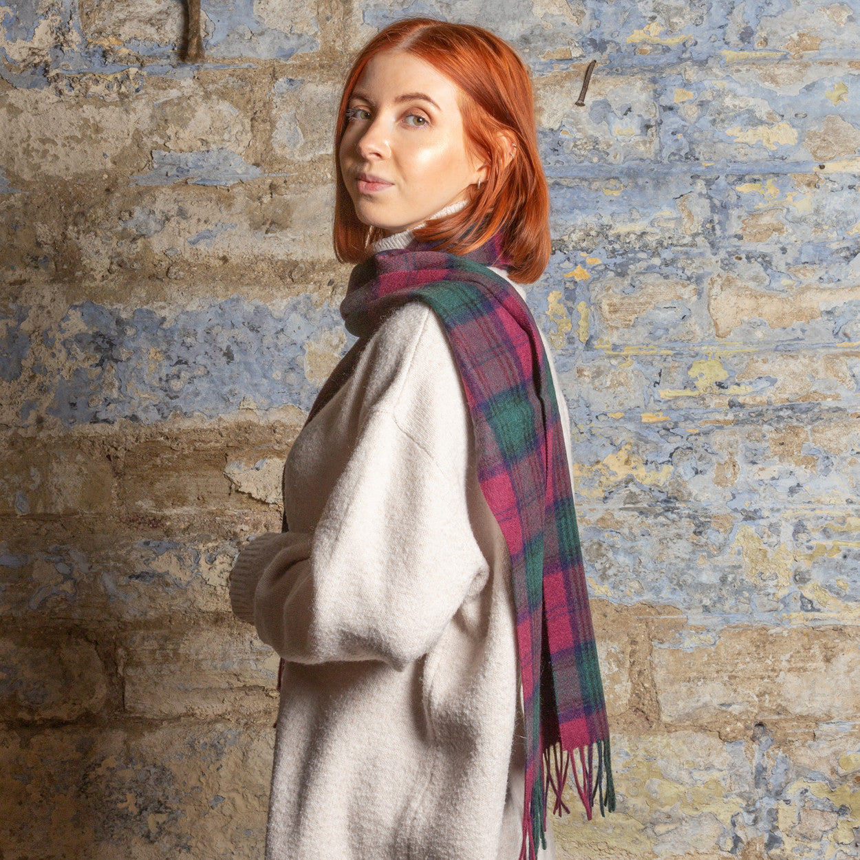 Rolled Fringe Lindsay Scarf By Tweedmill