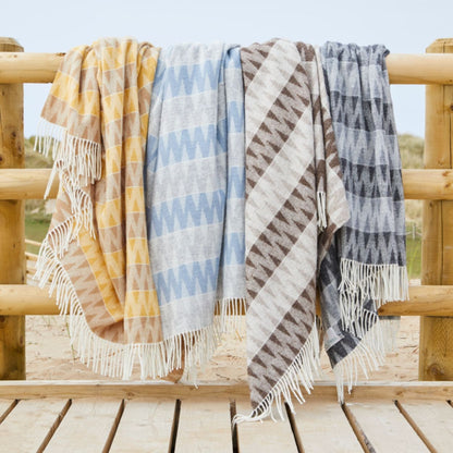 Snowdonia Blue Mist Throw by Tweedmill