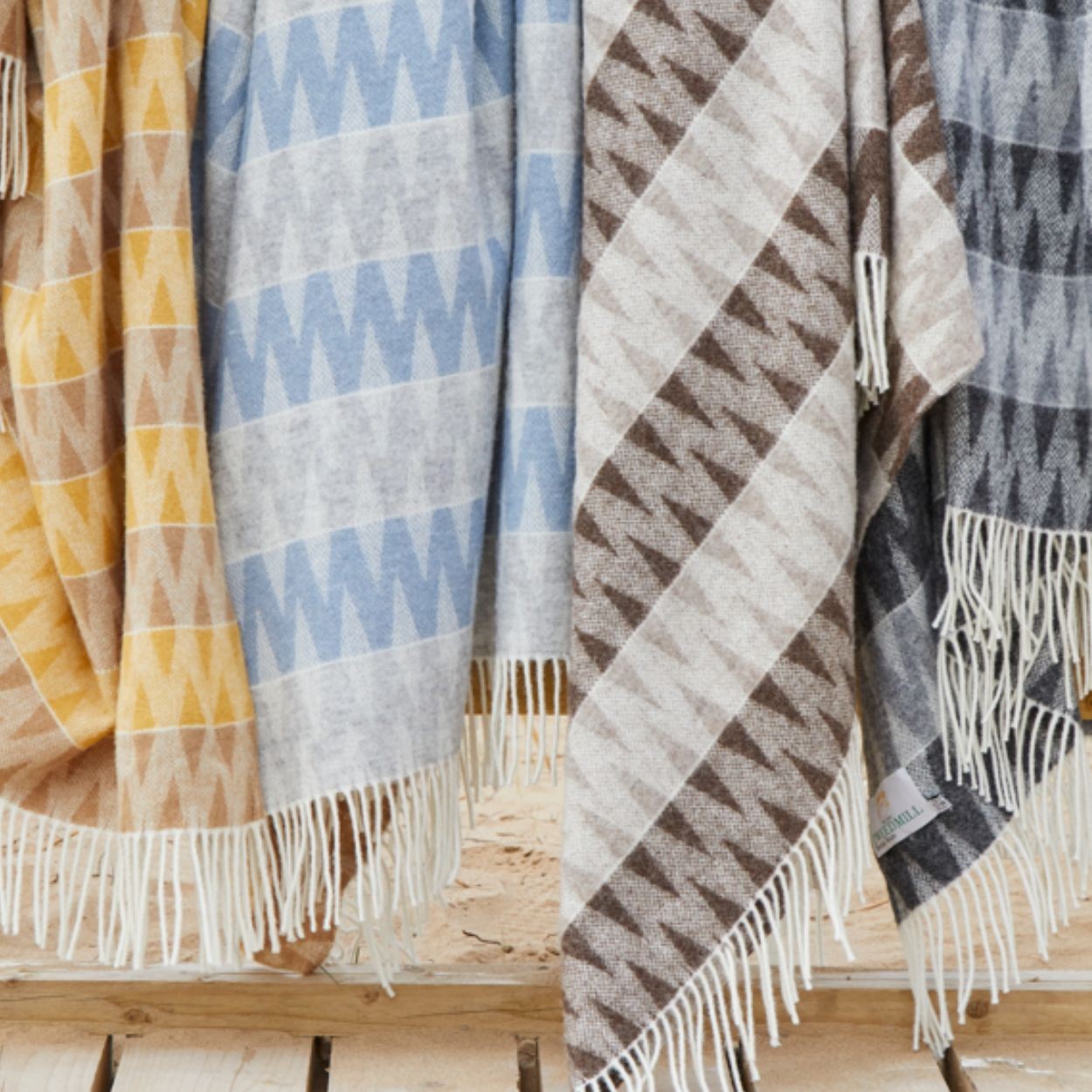 Snowdonia Blue Mist Throw by Tweedmill