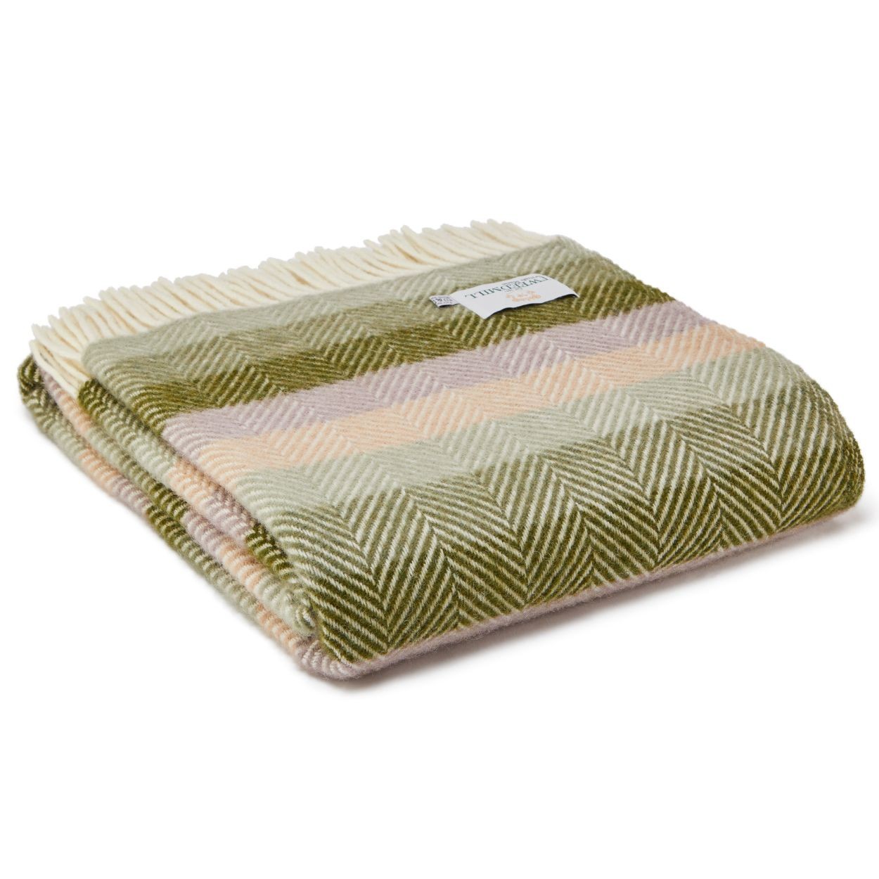 Botanical Stripe Throw By Tweedmill