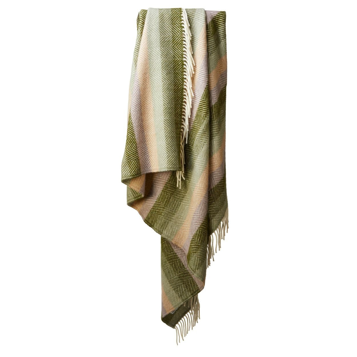 Botanical Stripe Throw By Tweedmill