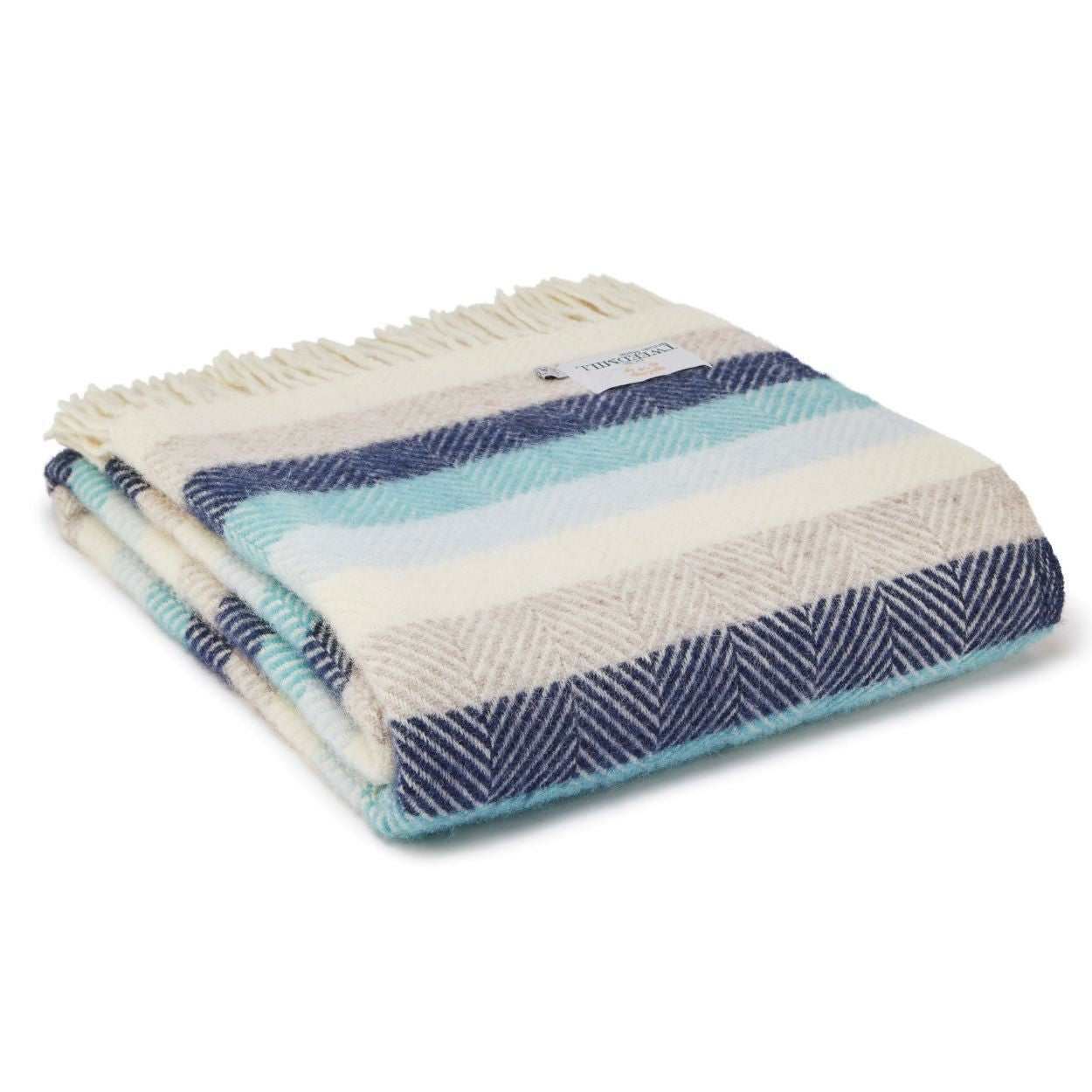 Stripe Seashore Throw By Tweedmill