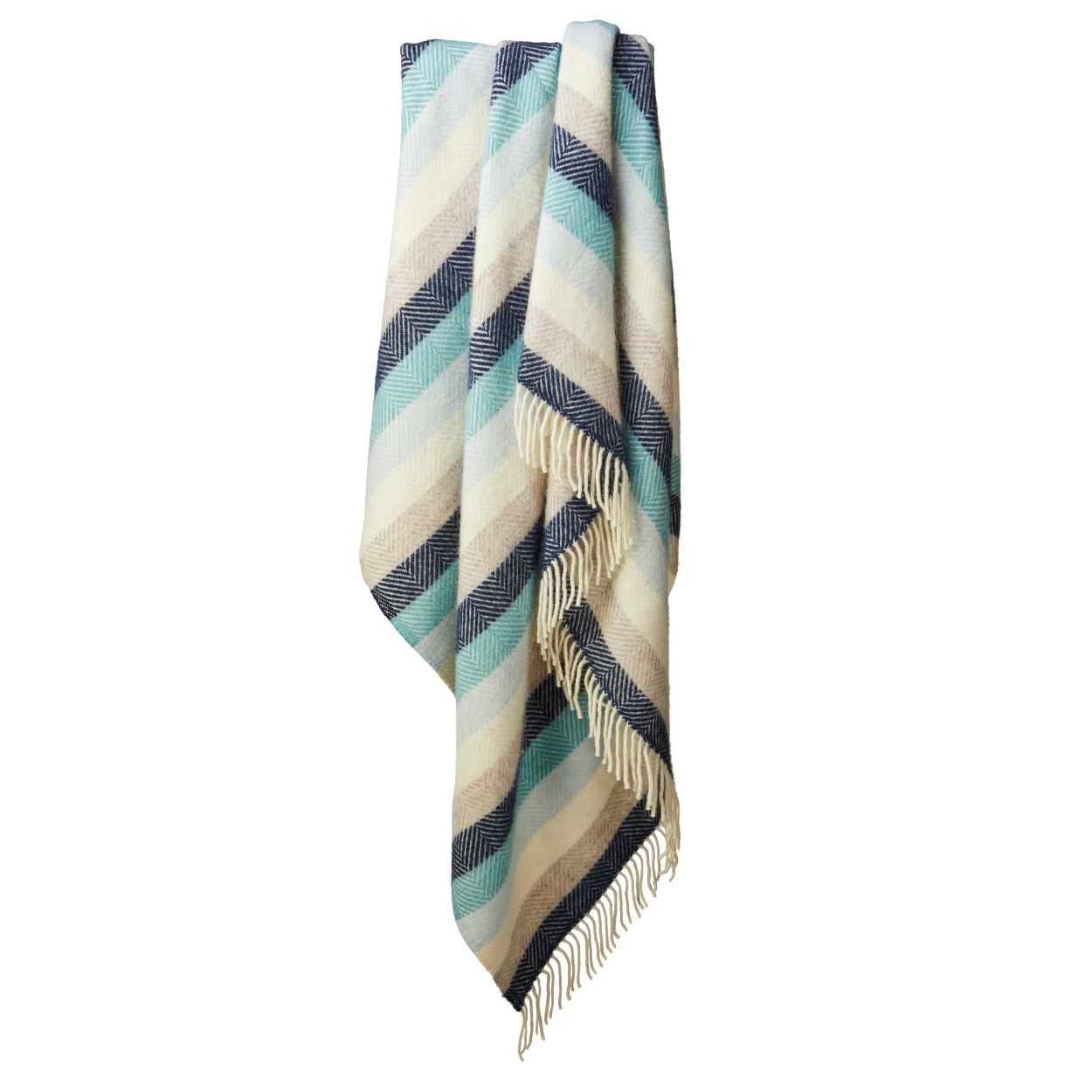 Stripe Seashore Throw By Tweedmill