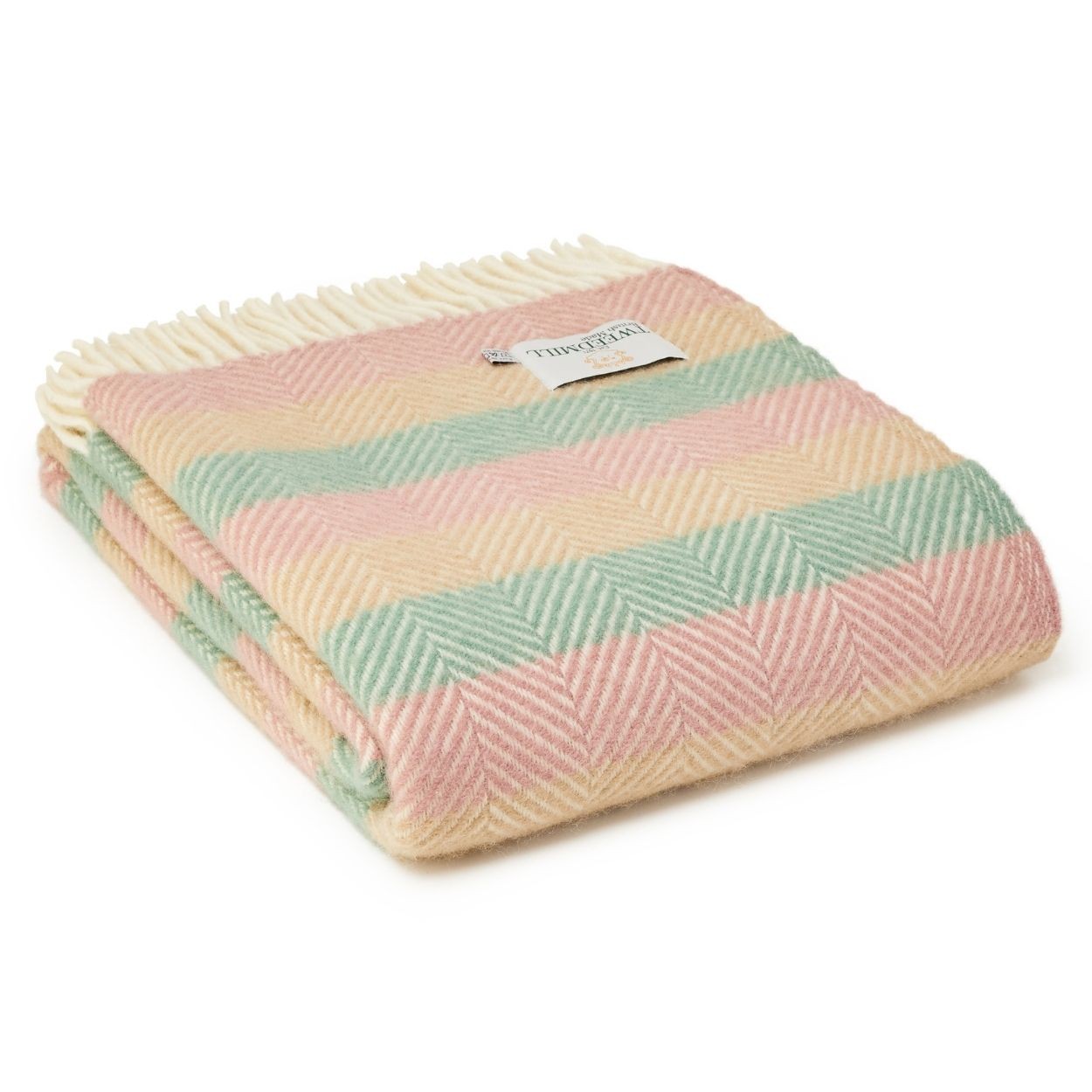 Summer Breeze Stripe Throw By Tweedmill