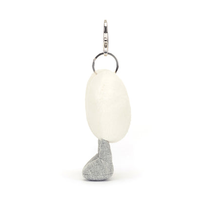 Amuseables Cream Heart Bag Charm by Jellycat