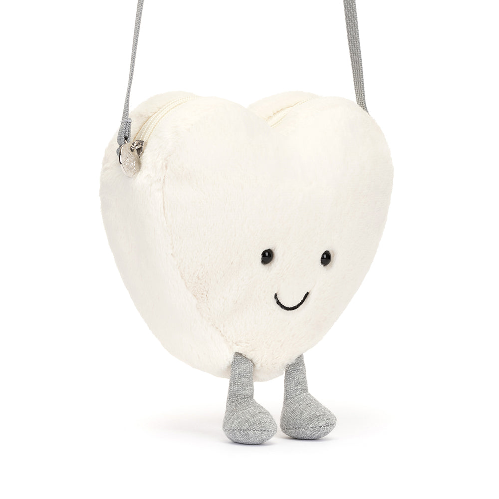 Amuseables Cream Heart Bag by Jellycat