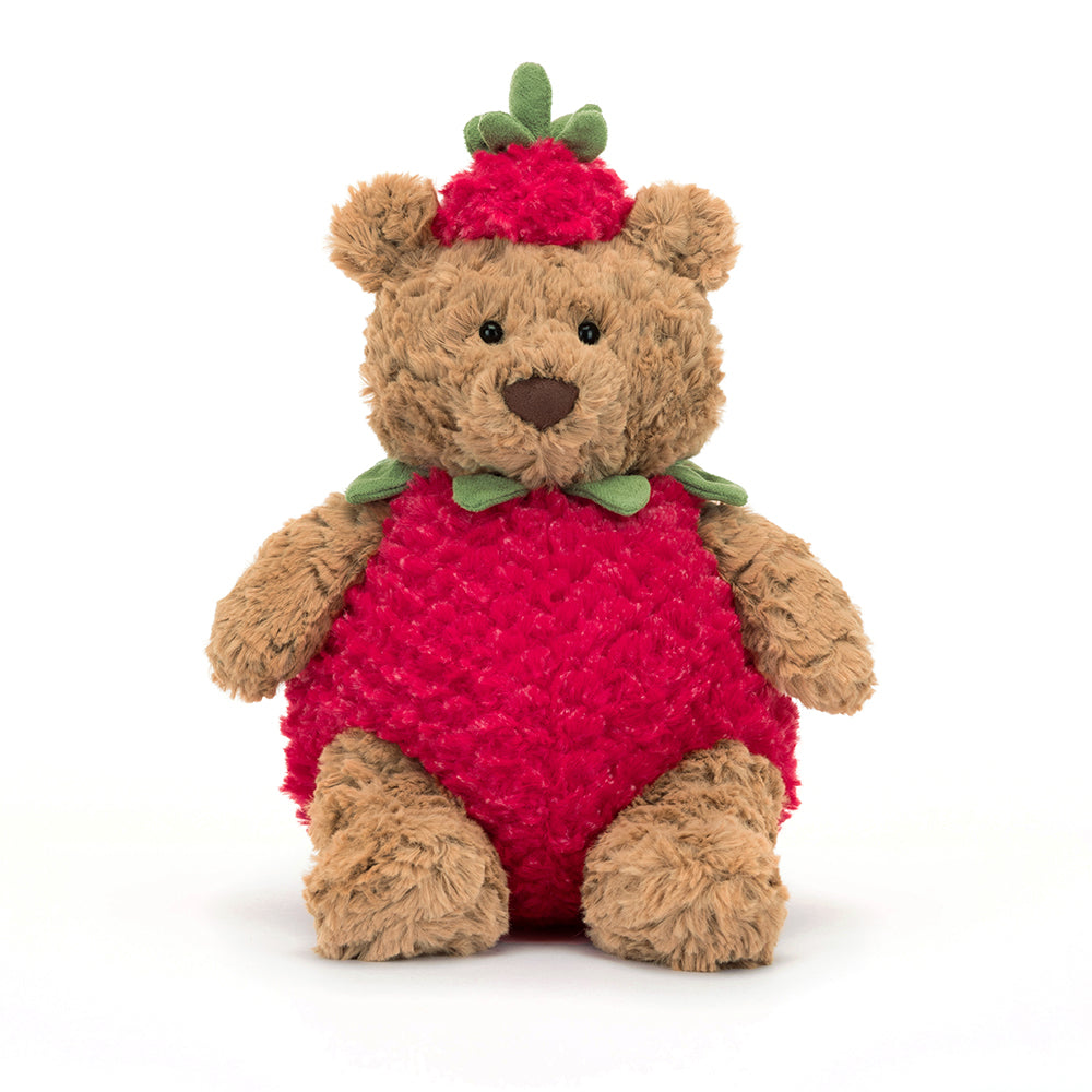 Strawberry Bartholomew Bear by Jellycat