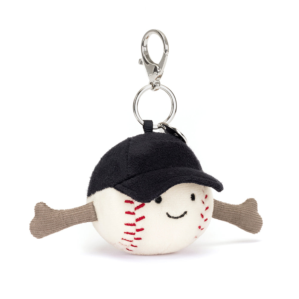 Amuseables Baseball Bag Charm by Jellycat