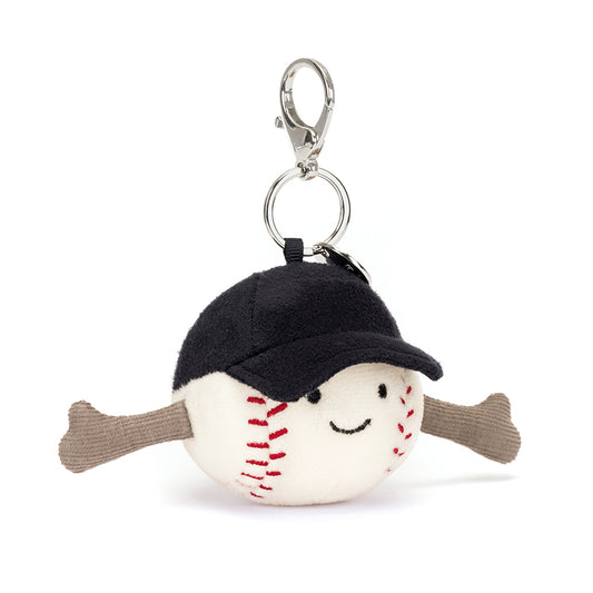 Amuseables Baseball Bag Charm by Jellycat