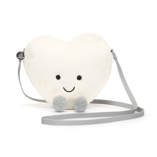 Amuseables Cream Heart Bag by Jellycat